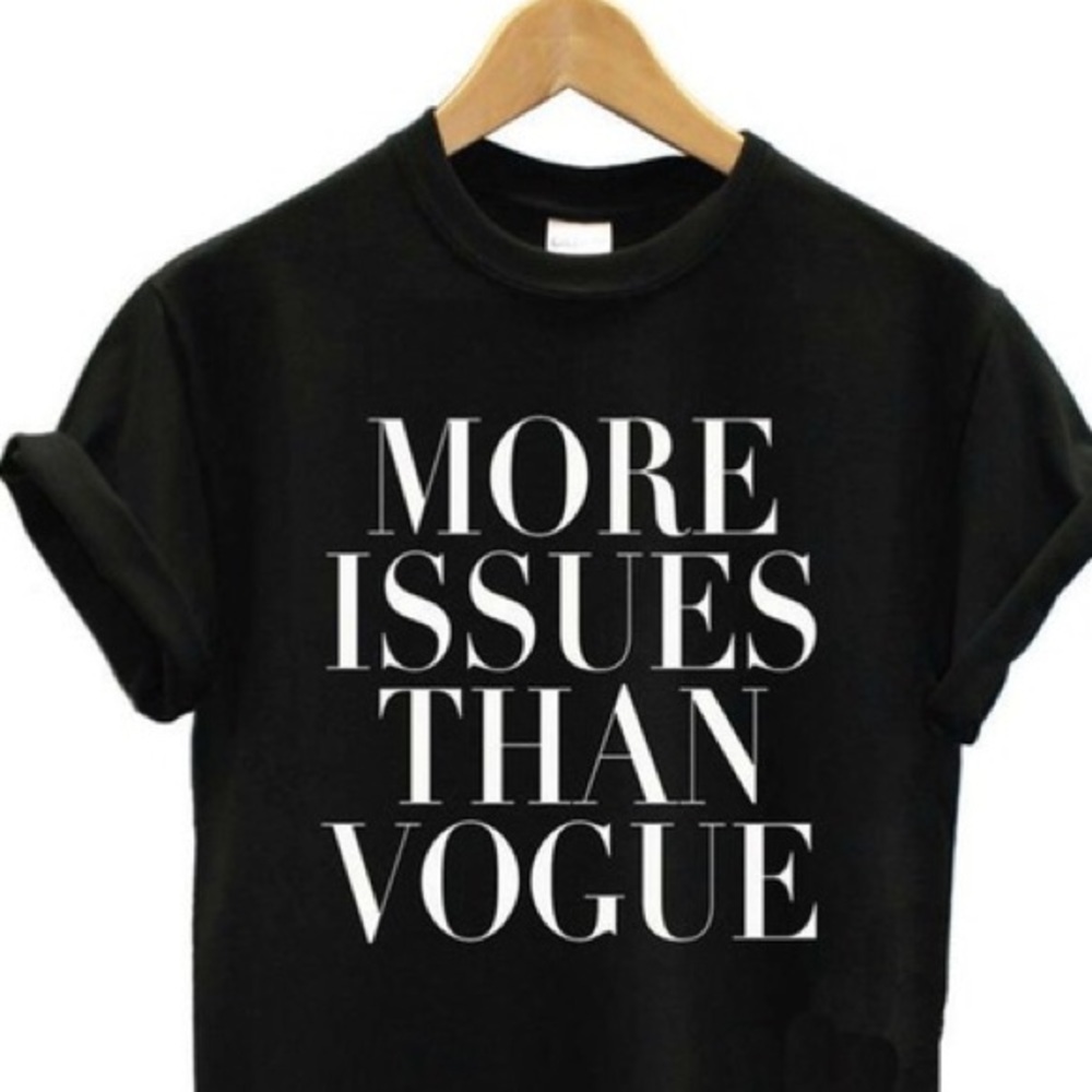 NEW More Issues than Vogue Crop top, womens top